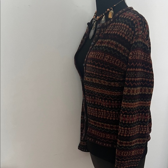 Dress Barn Multicolor Patterned Cardigan - Picture 3 of 5